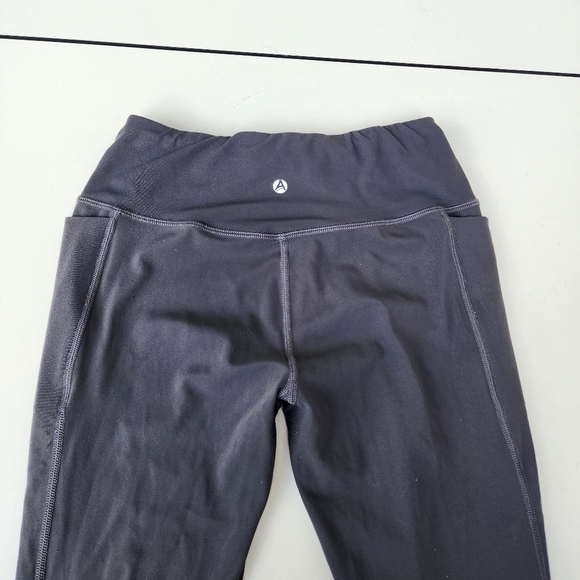 Women's  Full Length Yoga Lounge Leggings Stretch Charcoal Gray Sz S - Picture 7 of 9